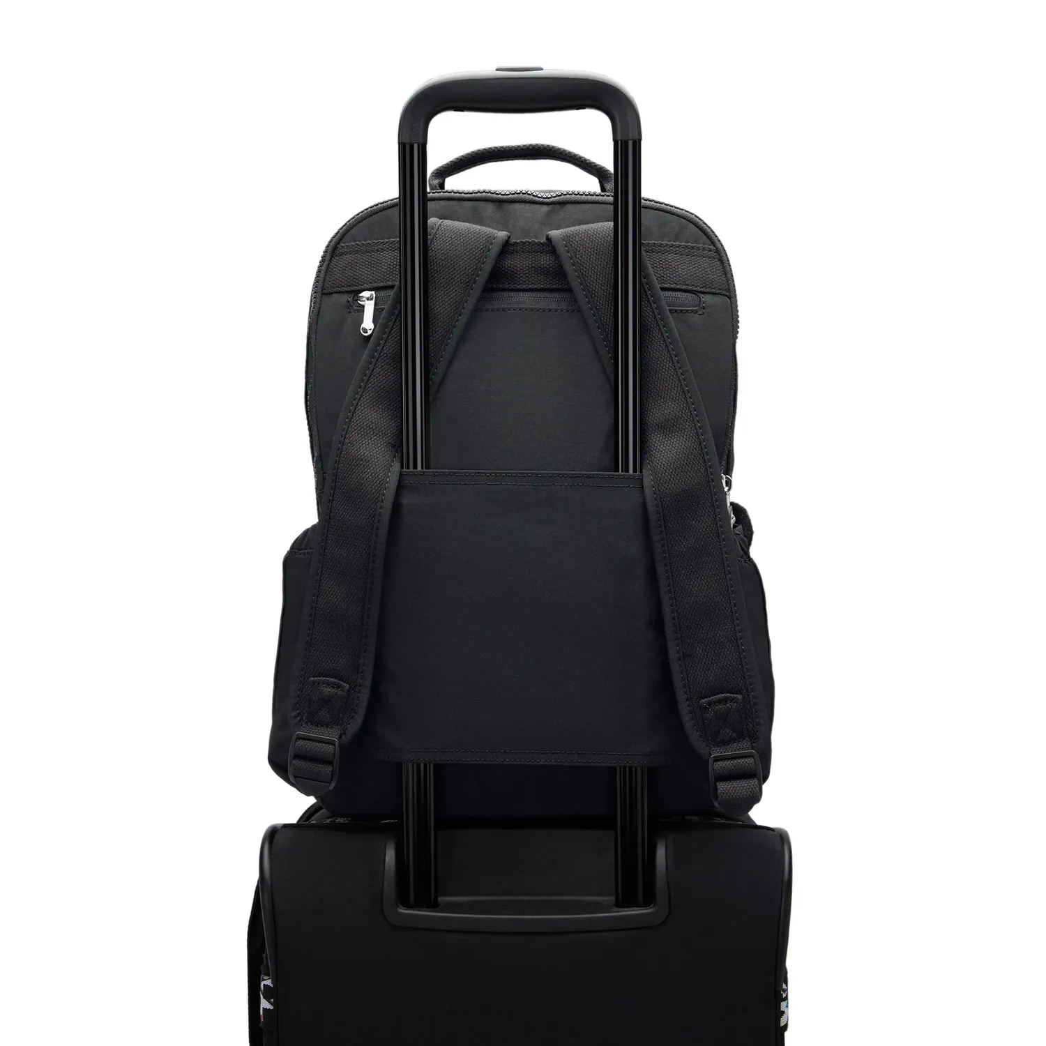 Kipling Biana rugzak Black Noir groot laptopvak