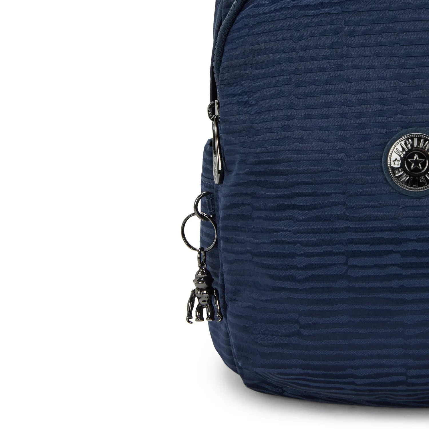 Kipling Delia rugzak Medium Night Ocean Jacquard vakken