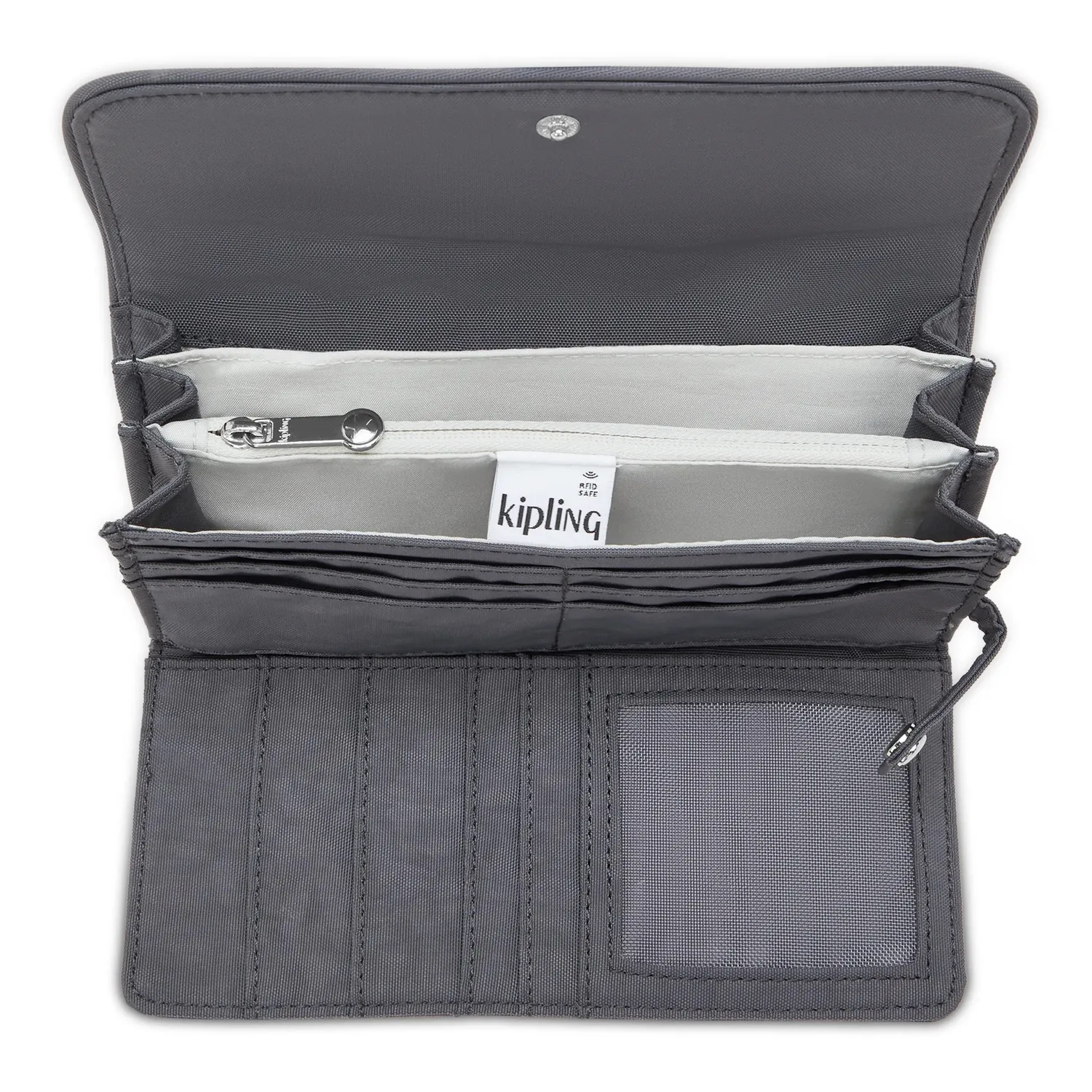 Kipling Money Land portemonnee Moonlit Grey RFID