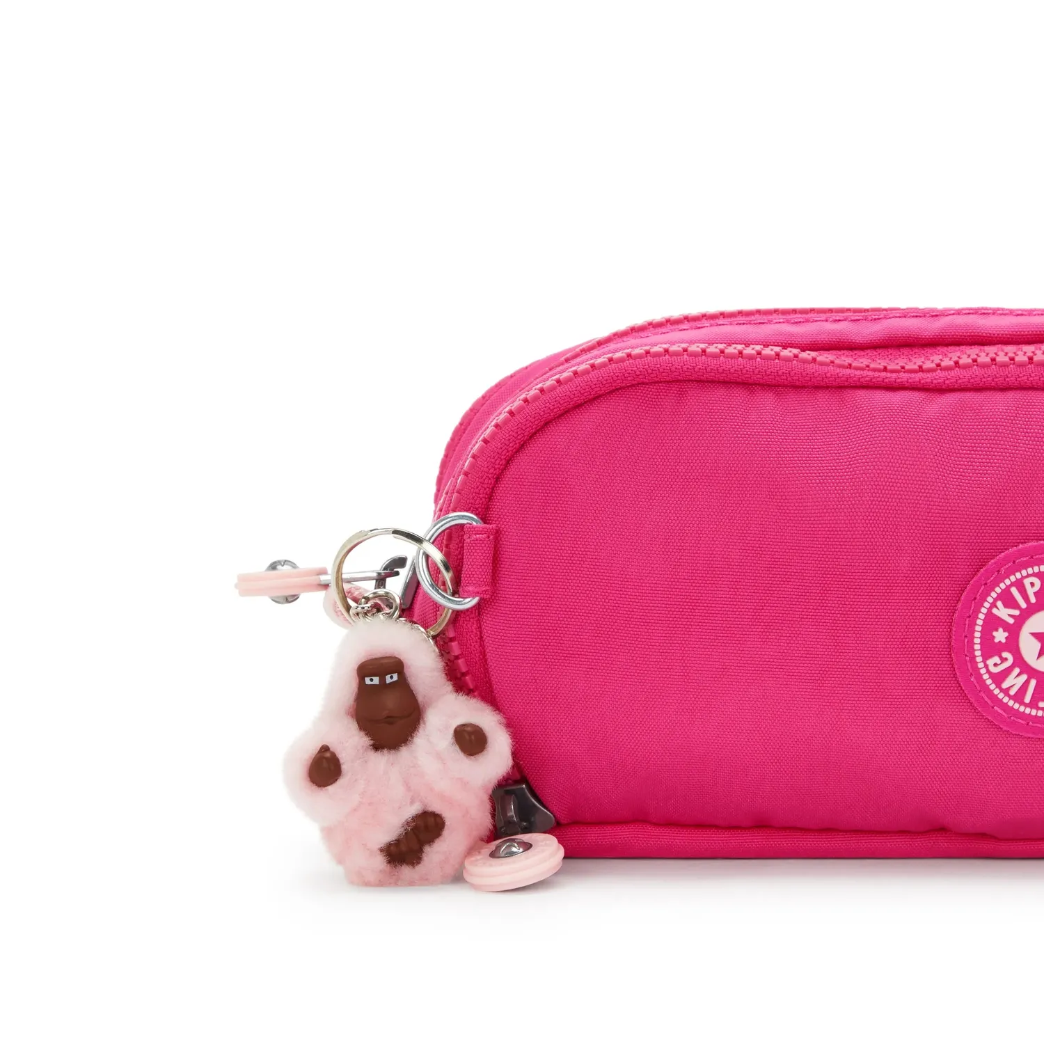 Kipling Gitroy pennenzak Groot Intense Rose roze effen