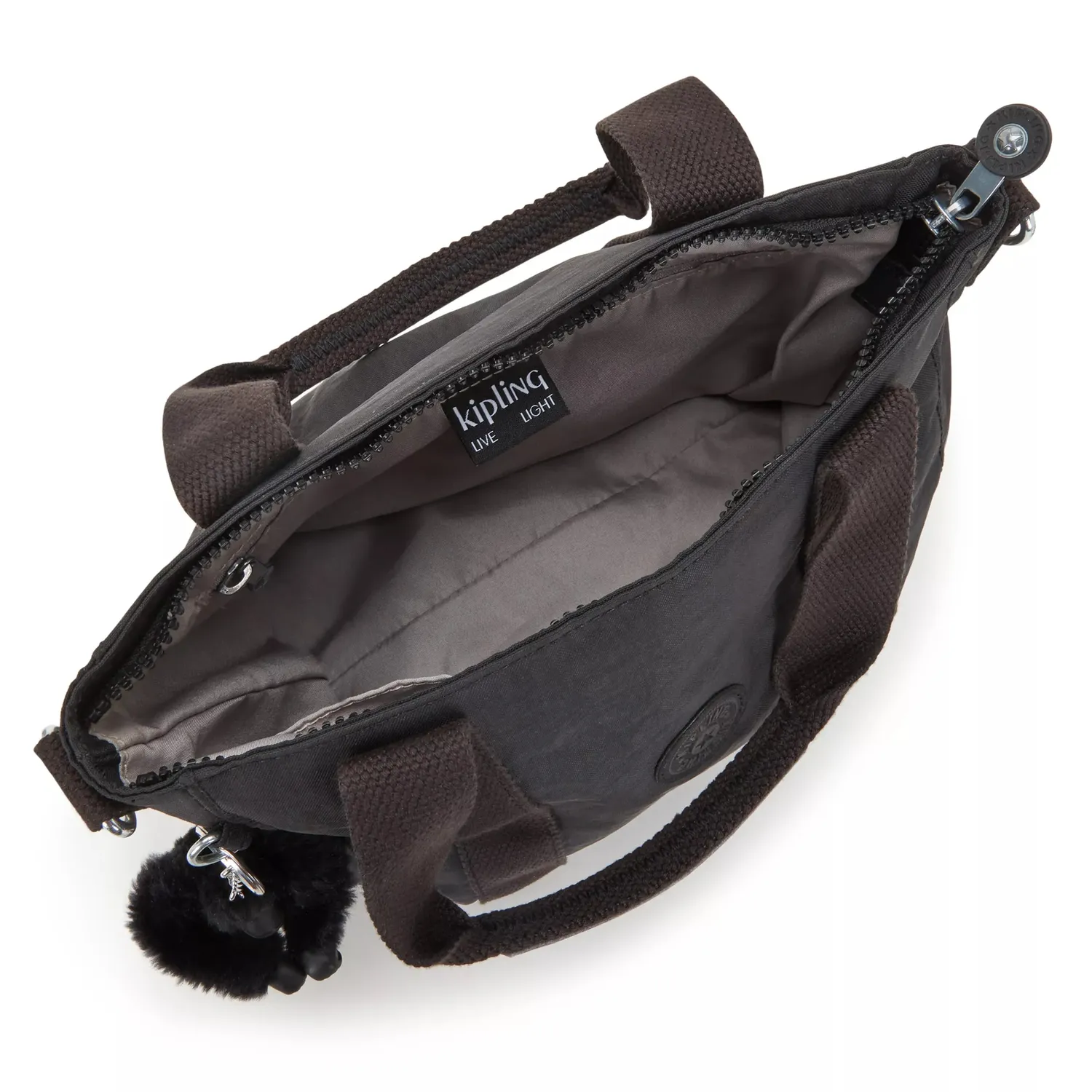 Kipling Asseni Mini draagtas klein Black Noir ritsvak