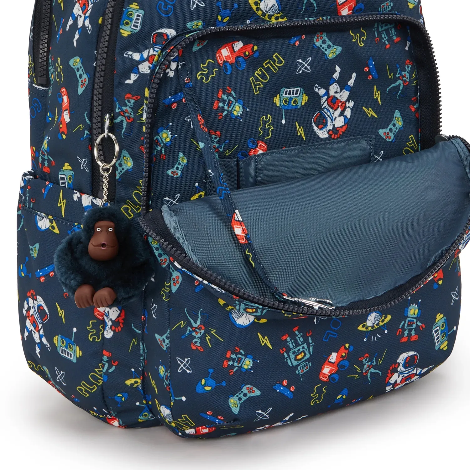 Kipling Seoul Lap rugzak Groot Space Game 15 inch laptopvak