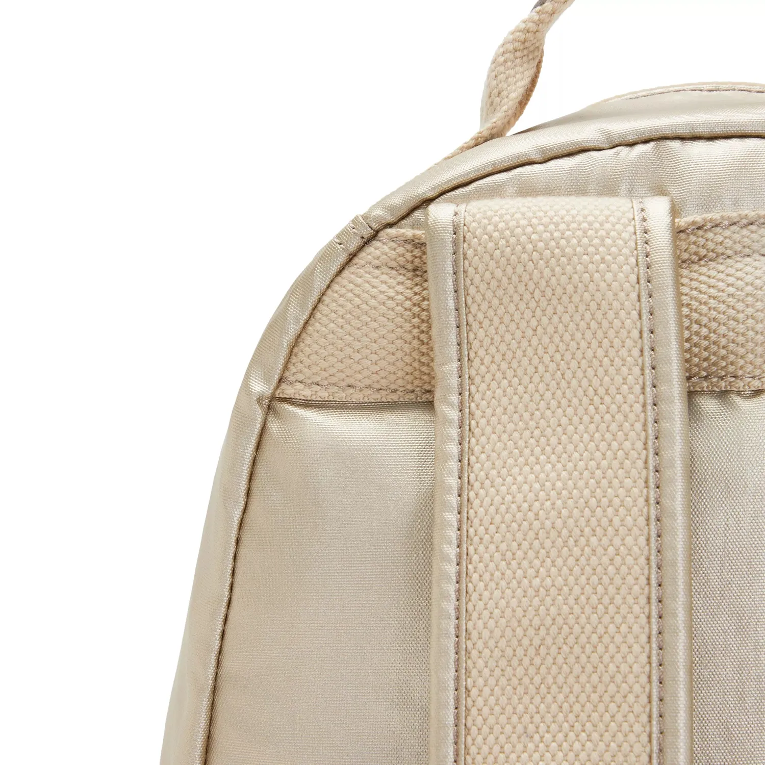 Kipling Seoul S kleine rugzak Starry Gold Metallic met 11 inch vak