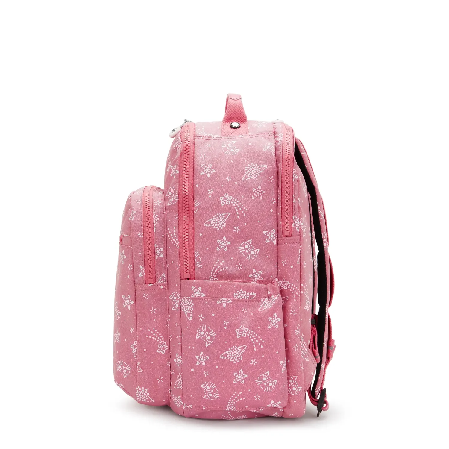 Kipling Seoul College Extra rugzak Groot Glitter Cats 15 inch