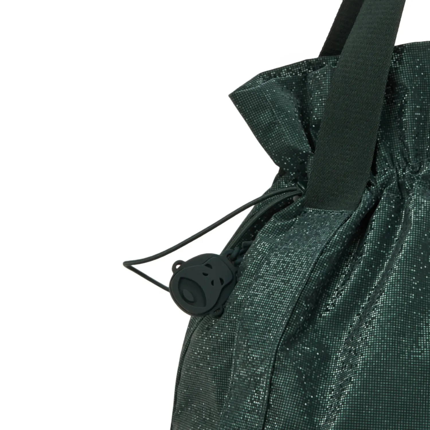 Kipling Elmar schoudertas Medium Shiny Pixel Green A4