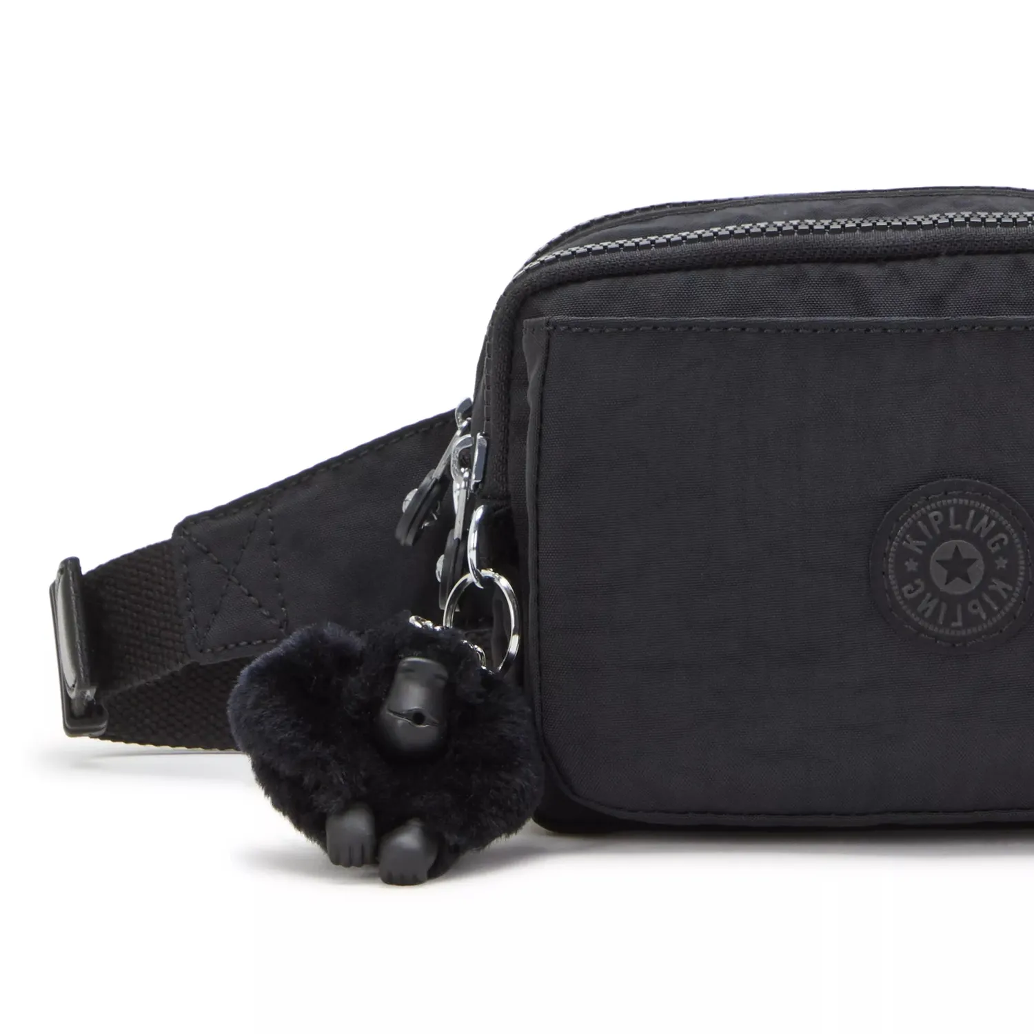 Kipling Abanu Multi crossbody tas Klein Black Noir ritsvakken