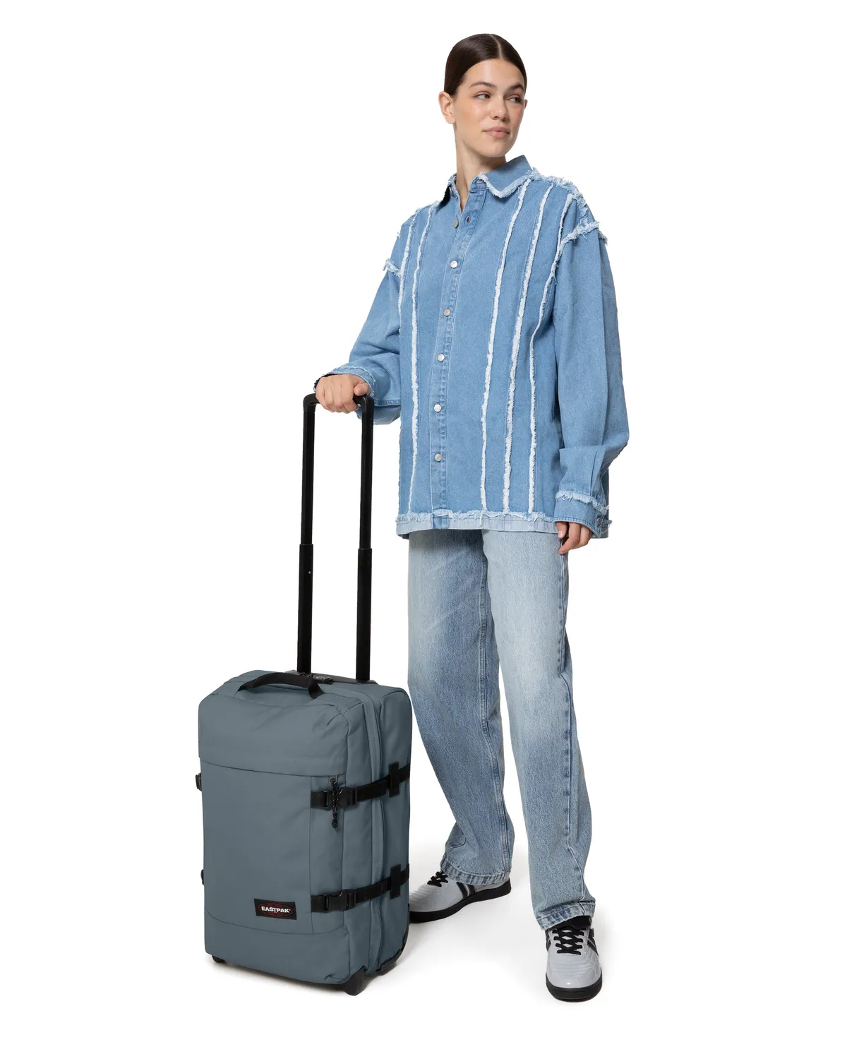 Eastpak Tranverz S handbagage koffer Blue Afternoon TSA