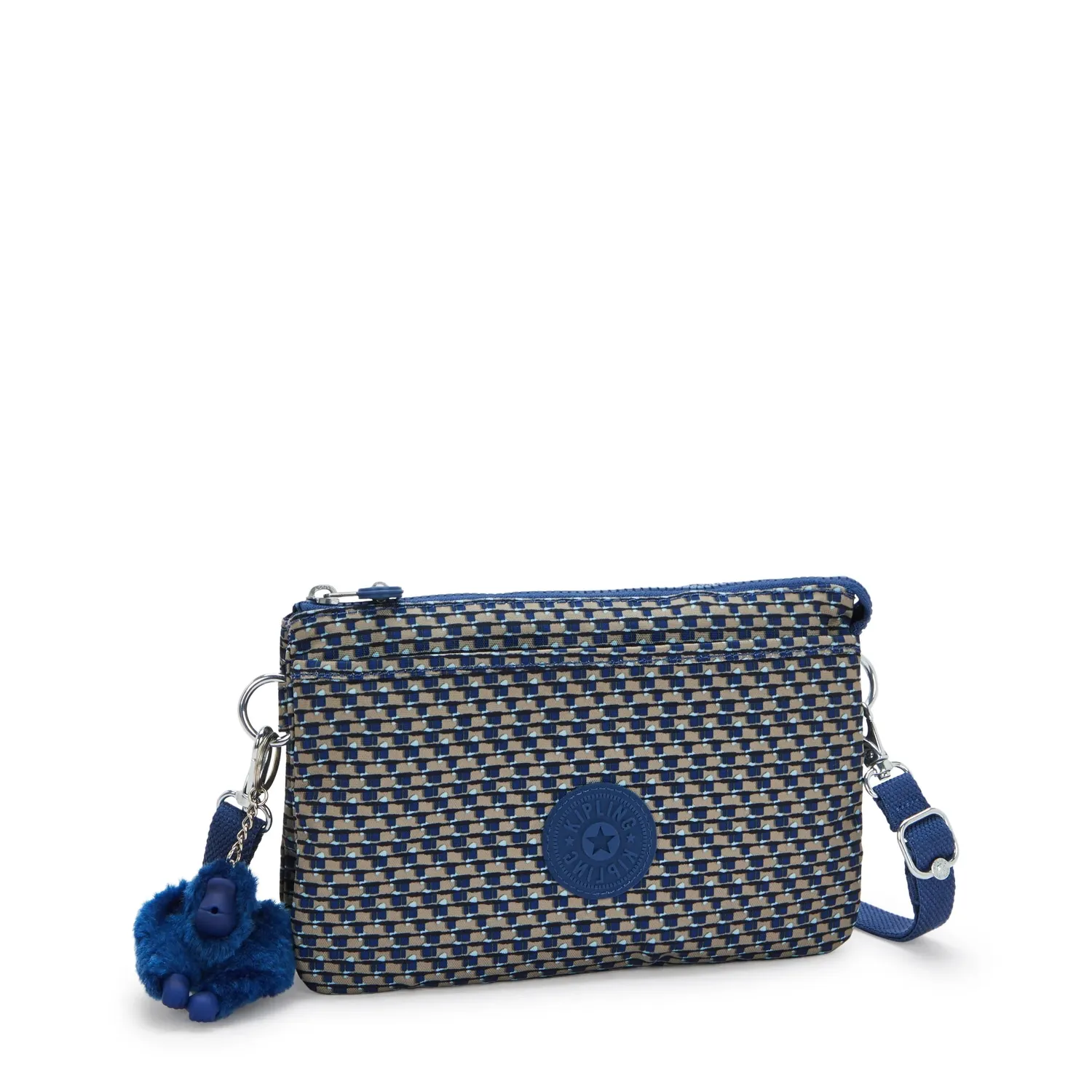 Kipling Riri crossbodytas Klein Blue on Wire lichtgewicht