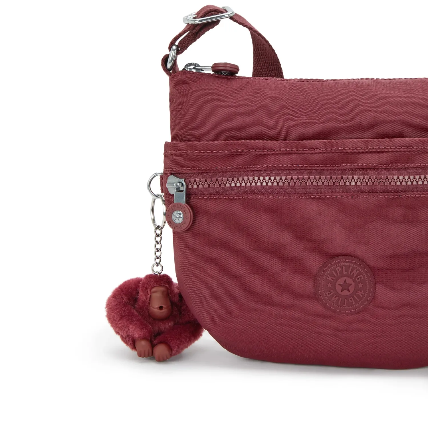 Kipling Arto S crossbody tas Lounge Wine klein waterafstotend