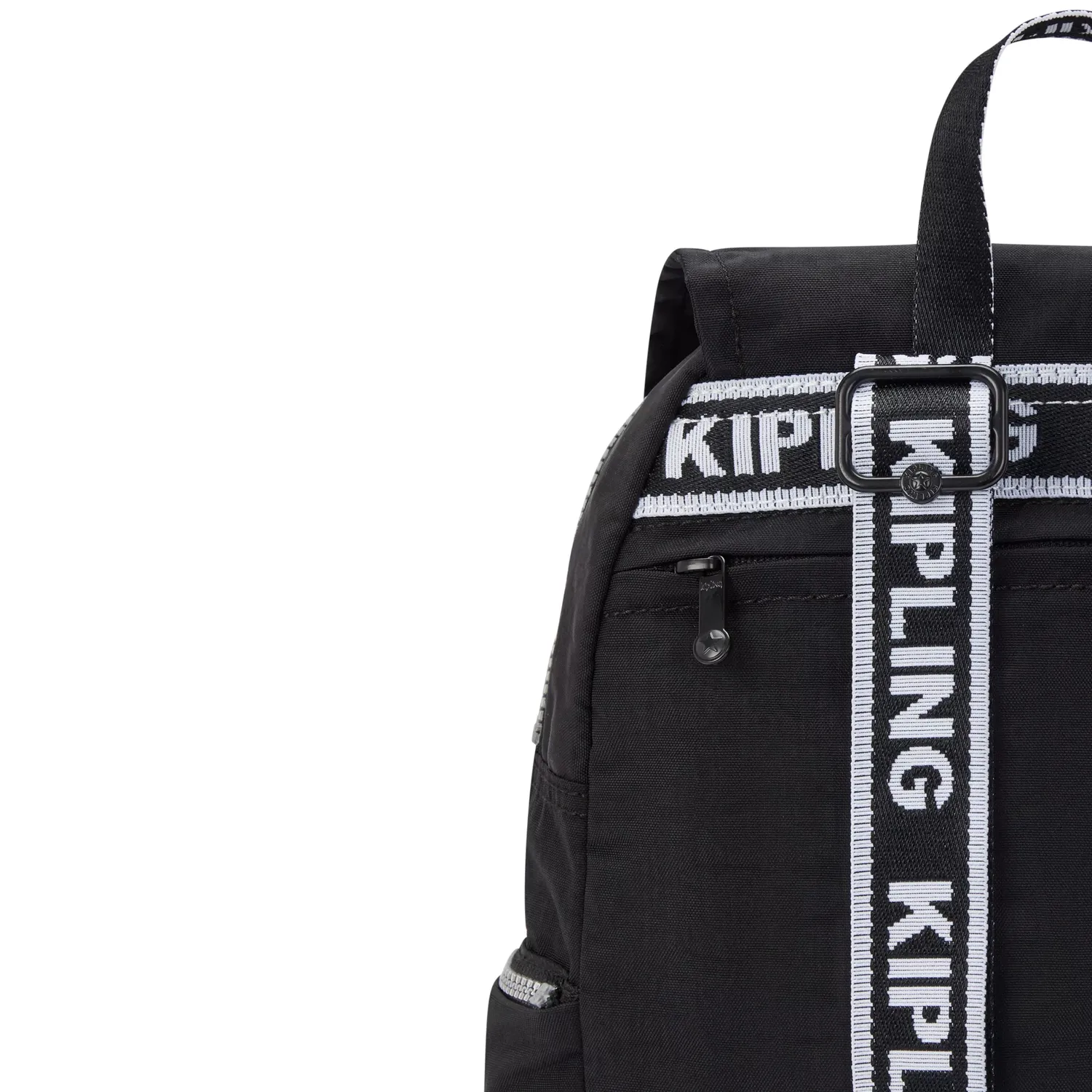 Kipling City Zip S rugzak klein Glorious Silver met sleutelkoord