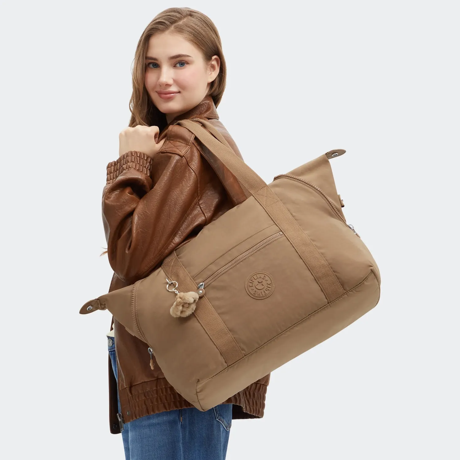 Kipling Art M draagtas Early Tan waterafstotend