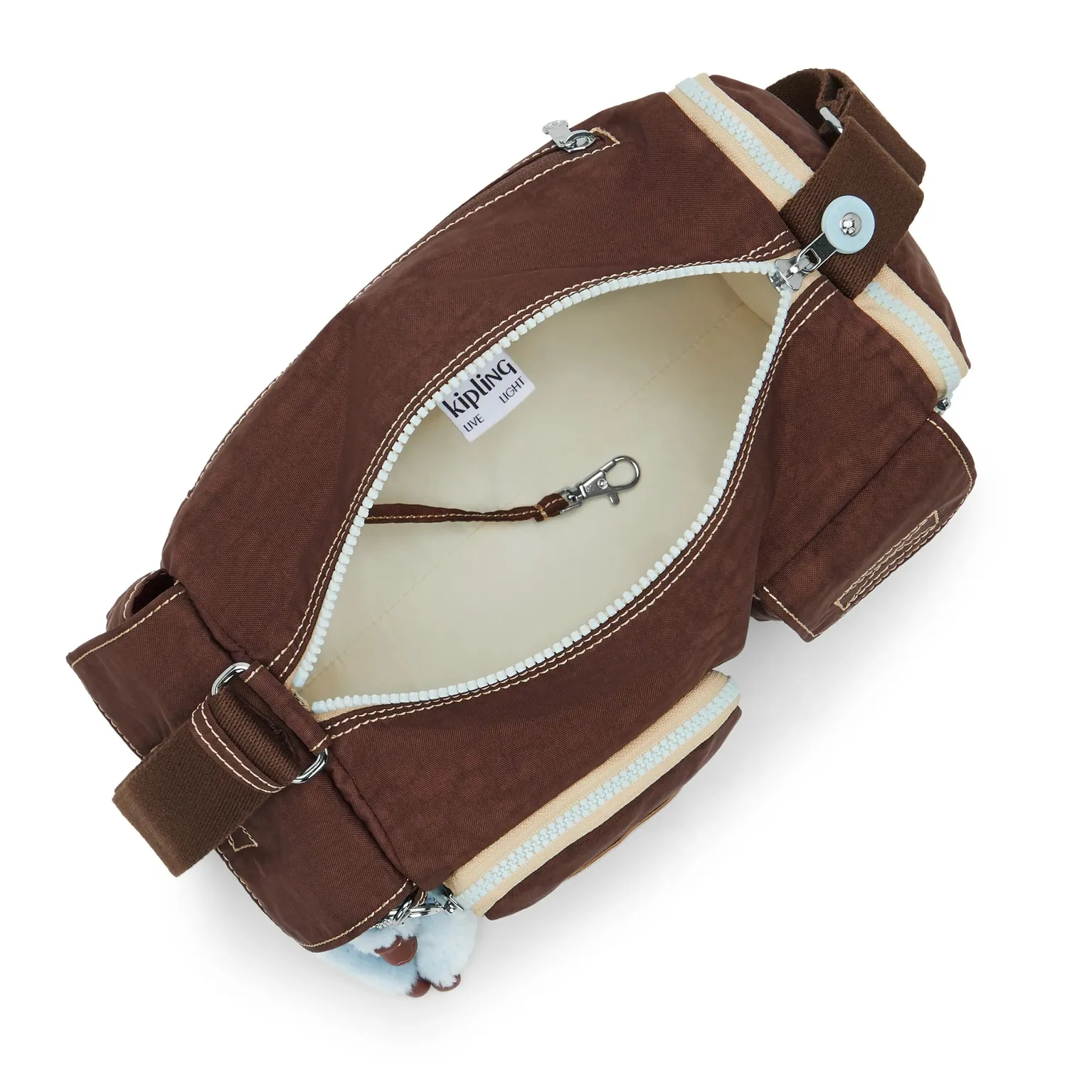 Kipling Sam Energy Medium tas Energy Brown verstelbaar