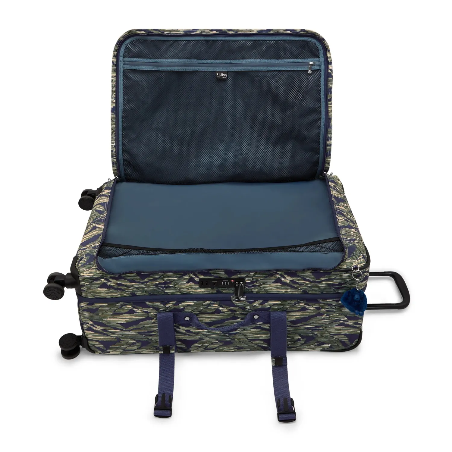Kipling Spontaneous L koffer Striped Grasses lichtgewicht