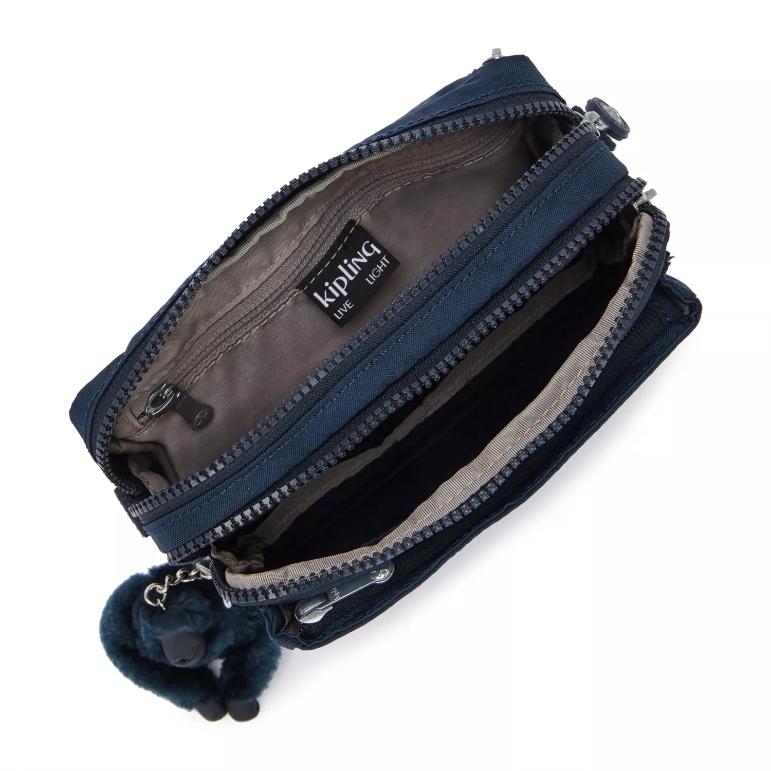 Kipling Abanu Multi crossbody Klein Blue Bleu 2 heuptas