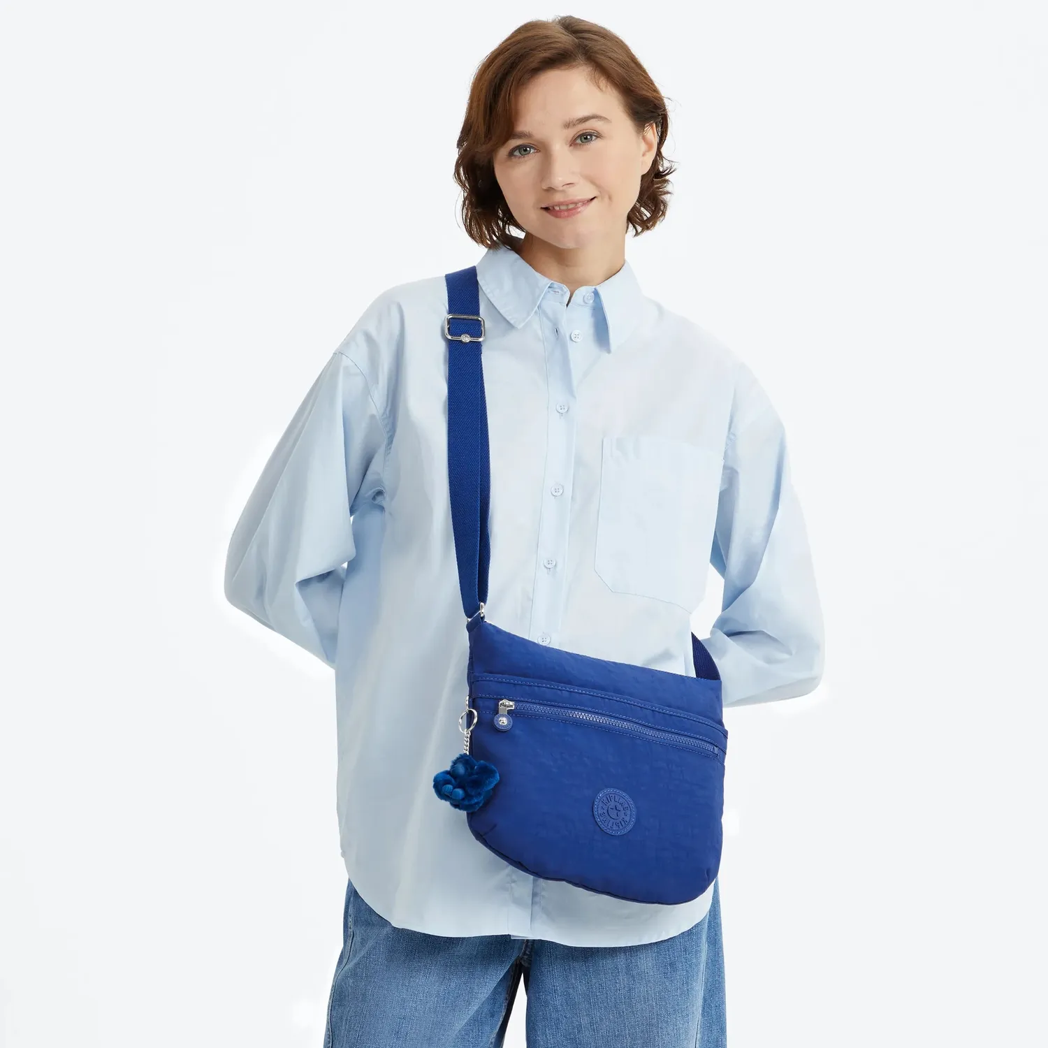 Kipling Arto schoudertas Medium Blazing Blue crossbody