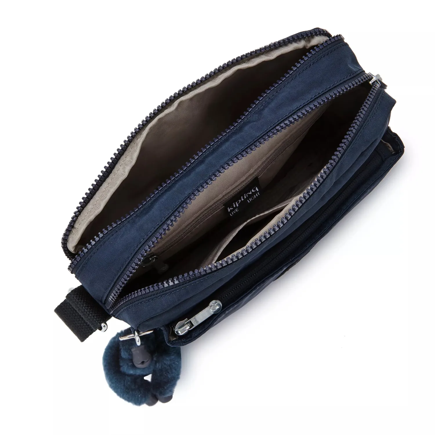 Kipling Abanu M tas Medium Blue Bleu 2 crossbody
