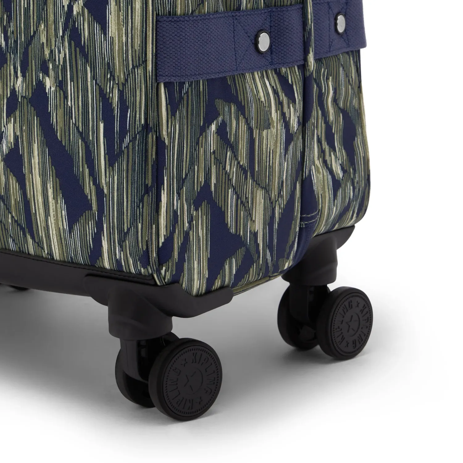 Kipling Spontaneous M koffer Medium Striped Grasses 4 wielen