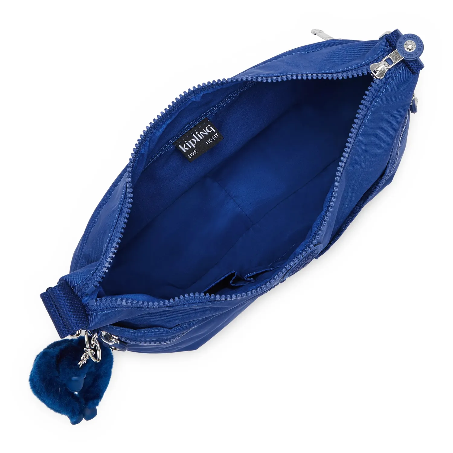 Kipling Izellah schoudertas Blazing Blue Medium waterafstotend