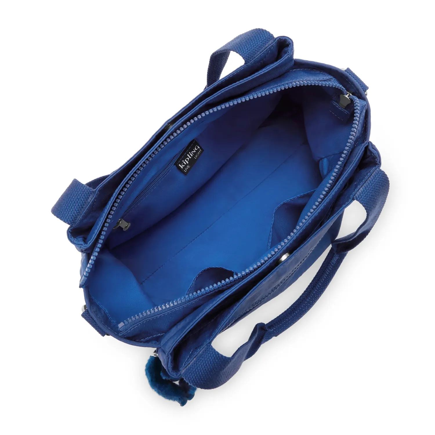 Kipling Elysia schoudertas Medium Blazing Blue vakken