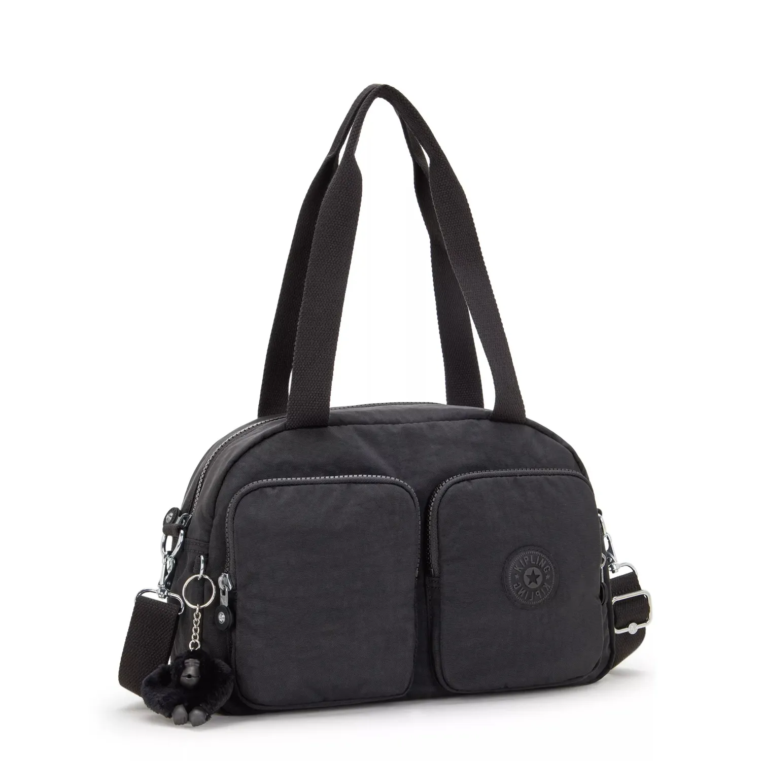 Kipling Cool Defea handtas Medium Black Noir veel vakken