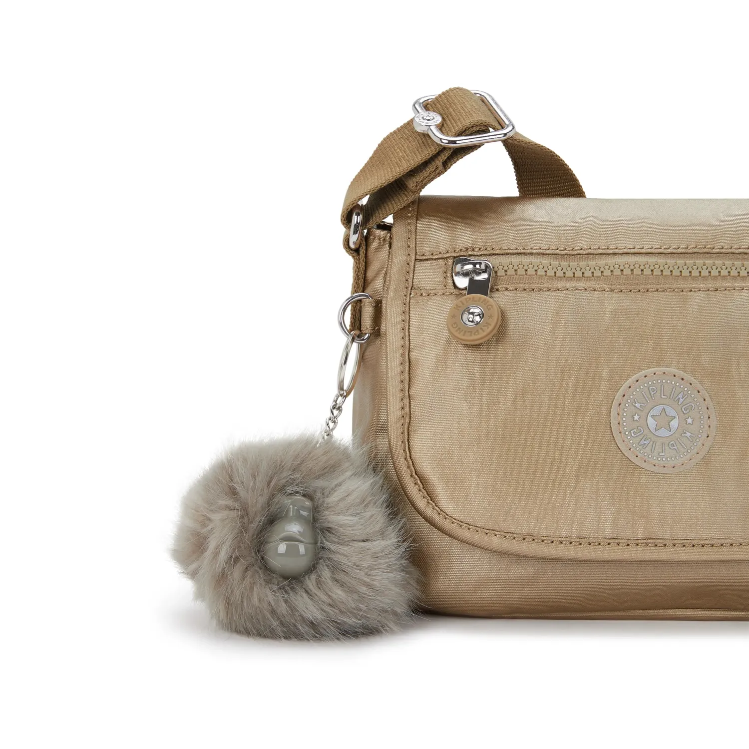 Kipling Sabian U crossbody klein echoey gold metallic