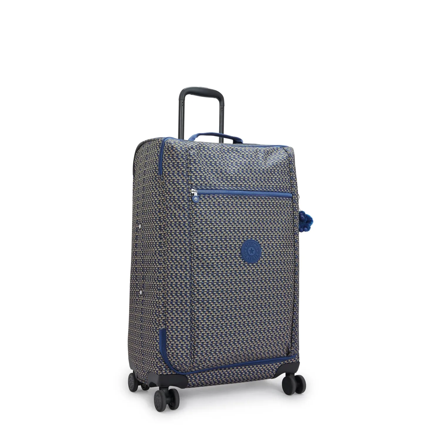 Kipling Jet M koffer medium Blue on Wire met TSA-slot