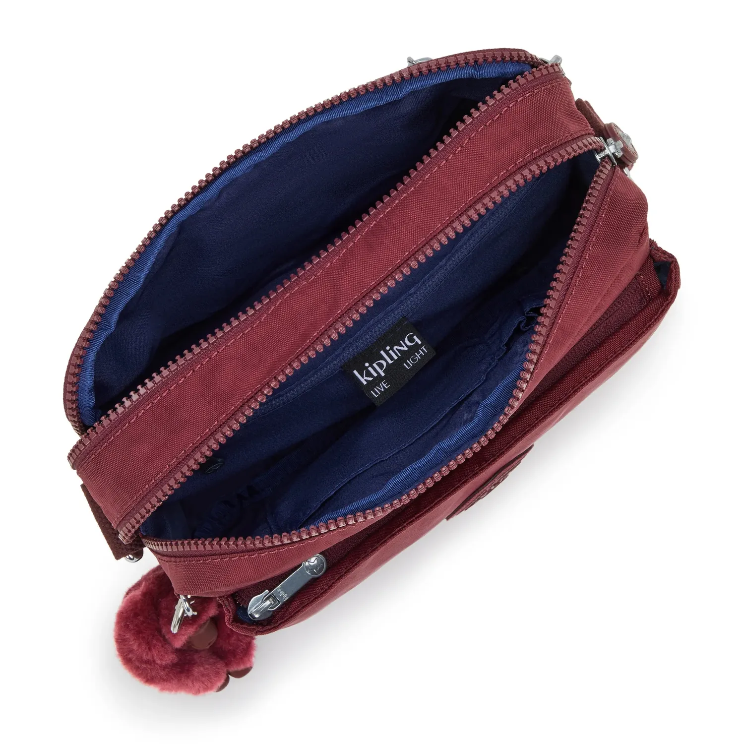 Kipling Abanu M tas Medium Lounge Wine crossbody