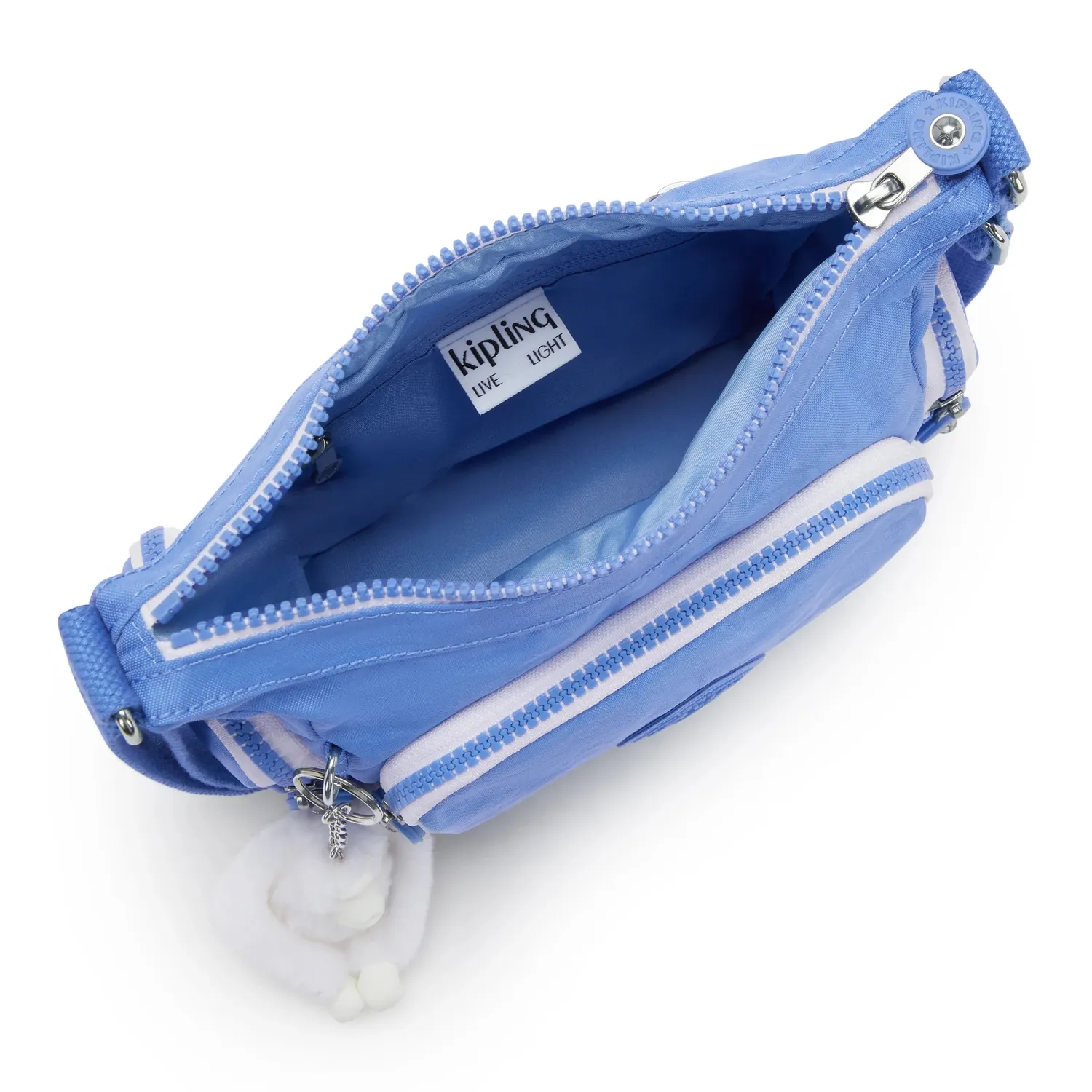 Kipling Gabbie Mini schoudertas klein Cocktail Blue lichtgewicht