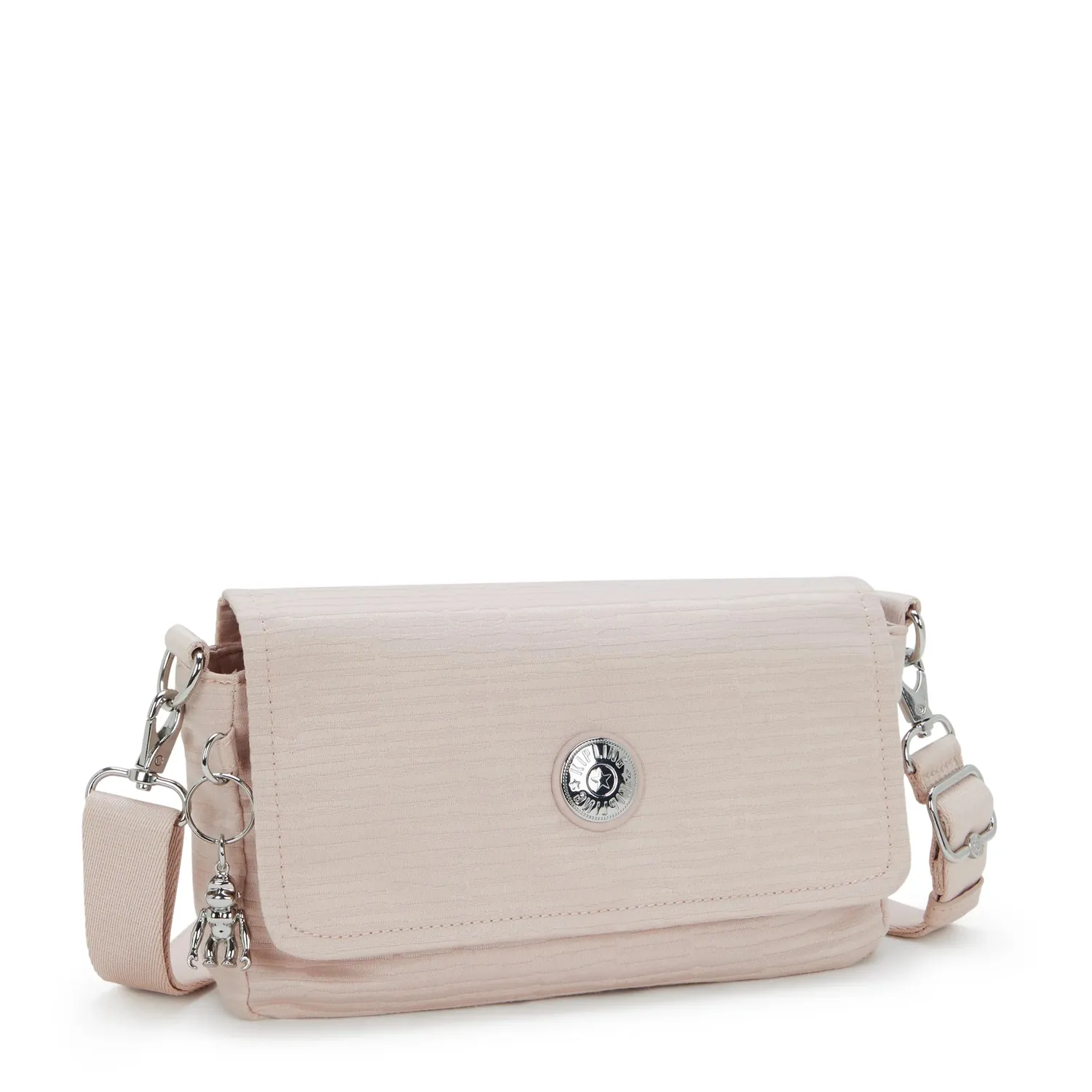 Kipling Aras Up schoudertas klein Pink Pearl