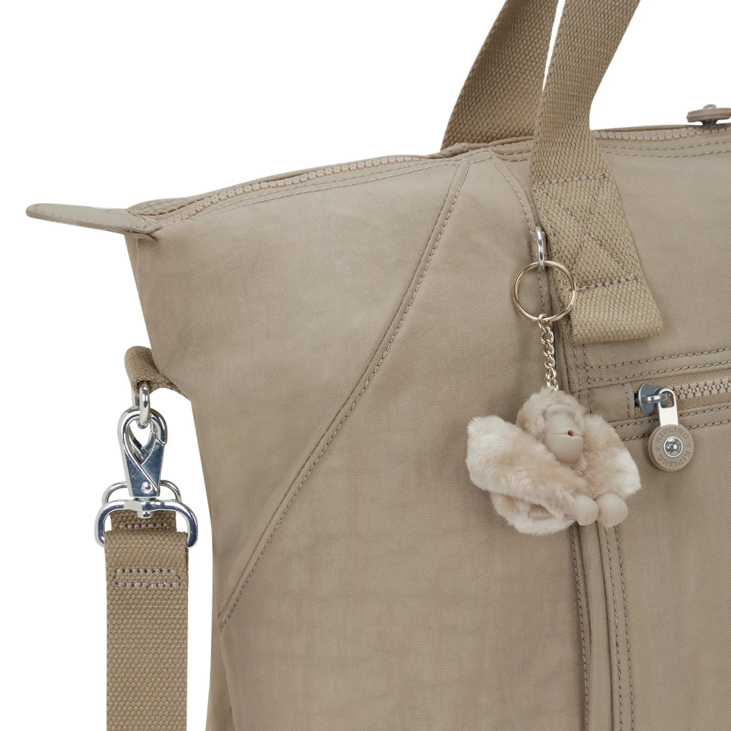 Kipling New Art M babytas Soft Taupe met verschoonmatje