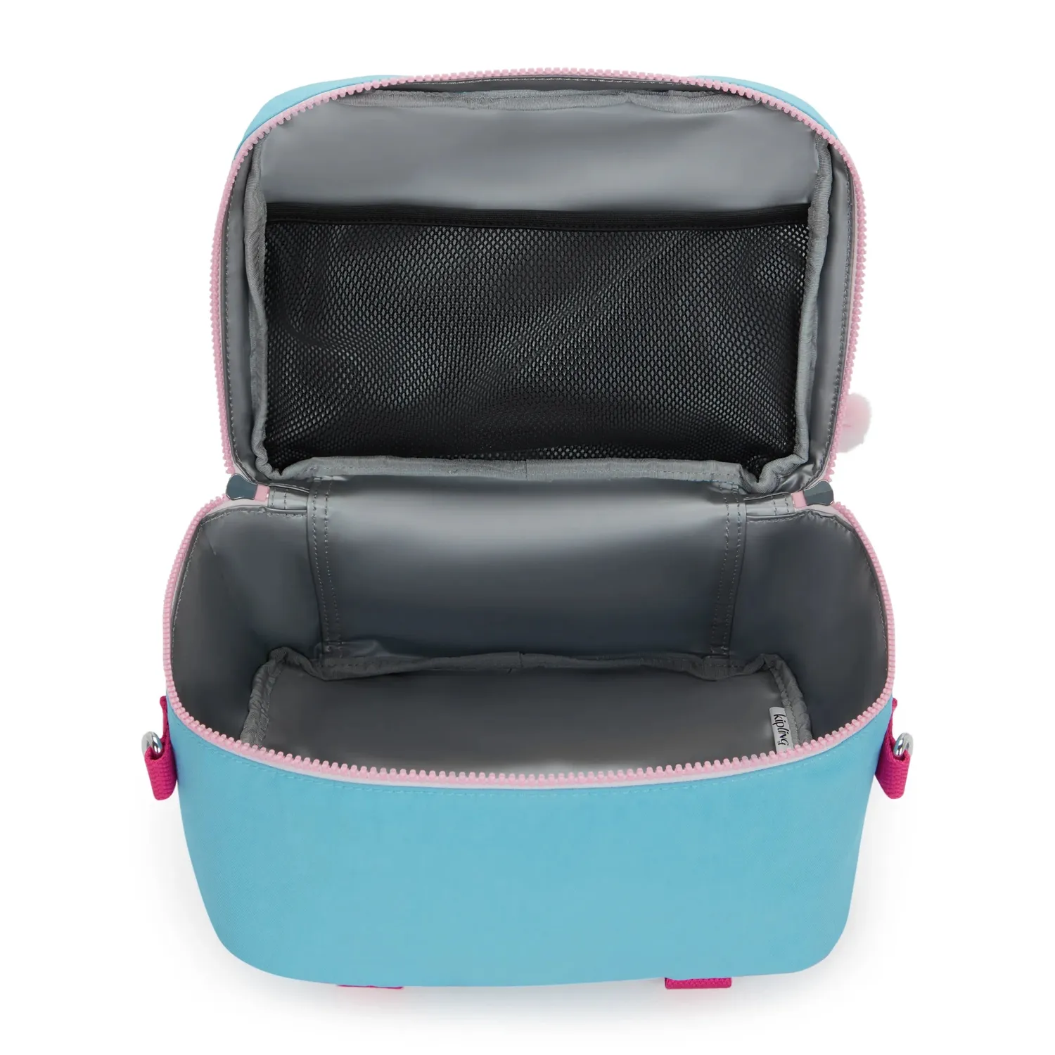 Kipling Miyo lunchtas Groot Smile Blue Block geïsoleerd