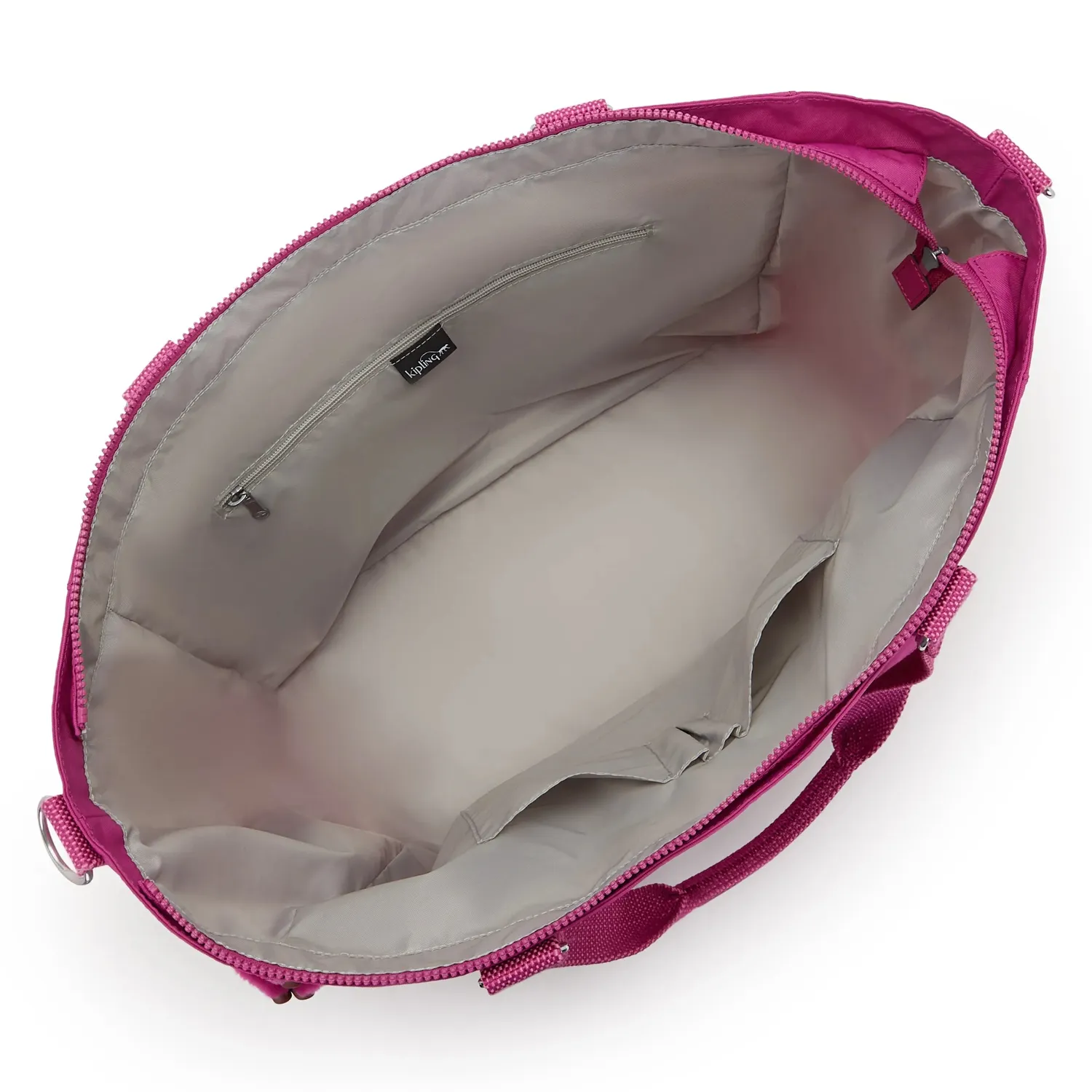 Kipling Isaac handtas Purple Wine groot met ritsvakken