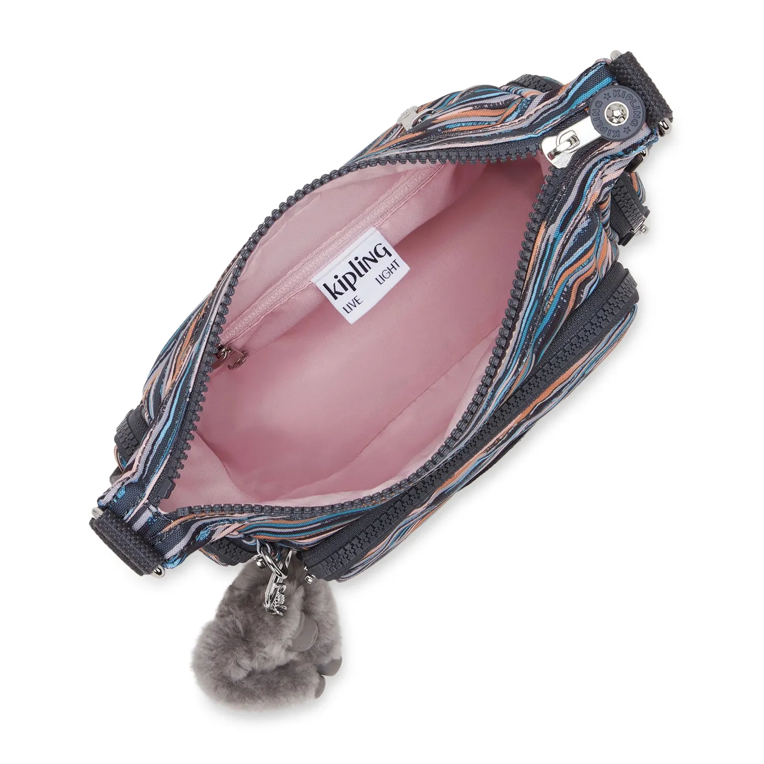 Kipling Gabbie Mini tasje Klein Mineral Stripes waterafstotend