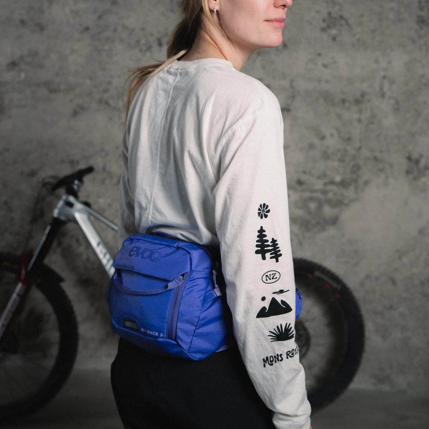 Evoc Hip Pack 3 heuptas zwart met drinkbladder 1,5L
