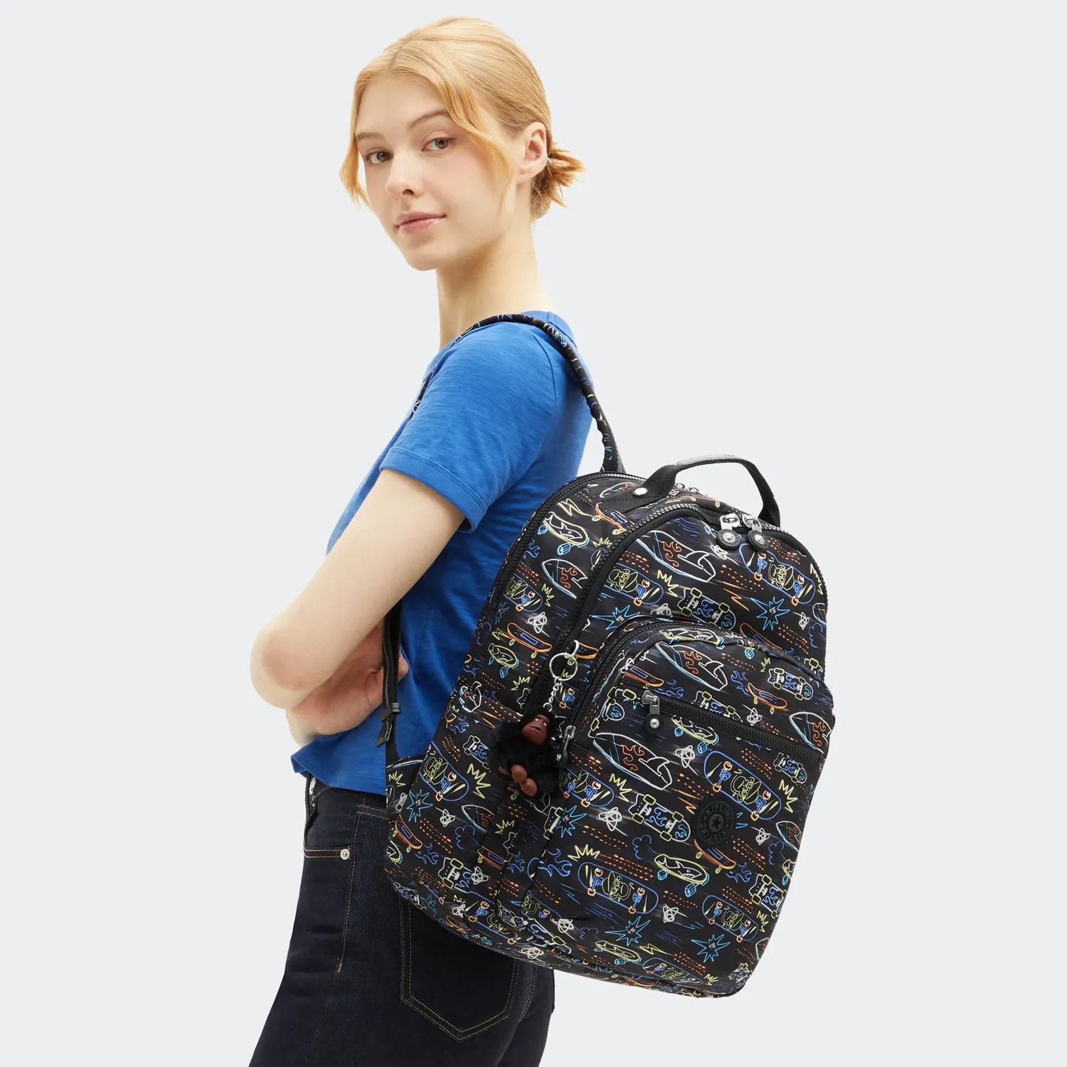 Kipling Seoul Lap rugzak Groot Neon Skate 15 inch laptopvak