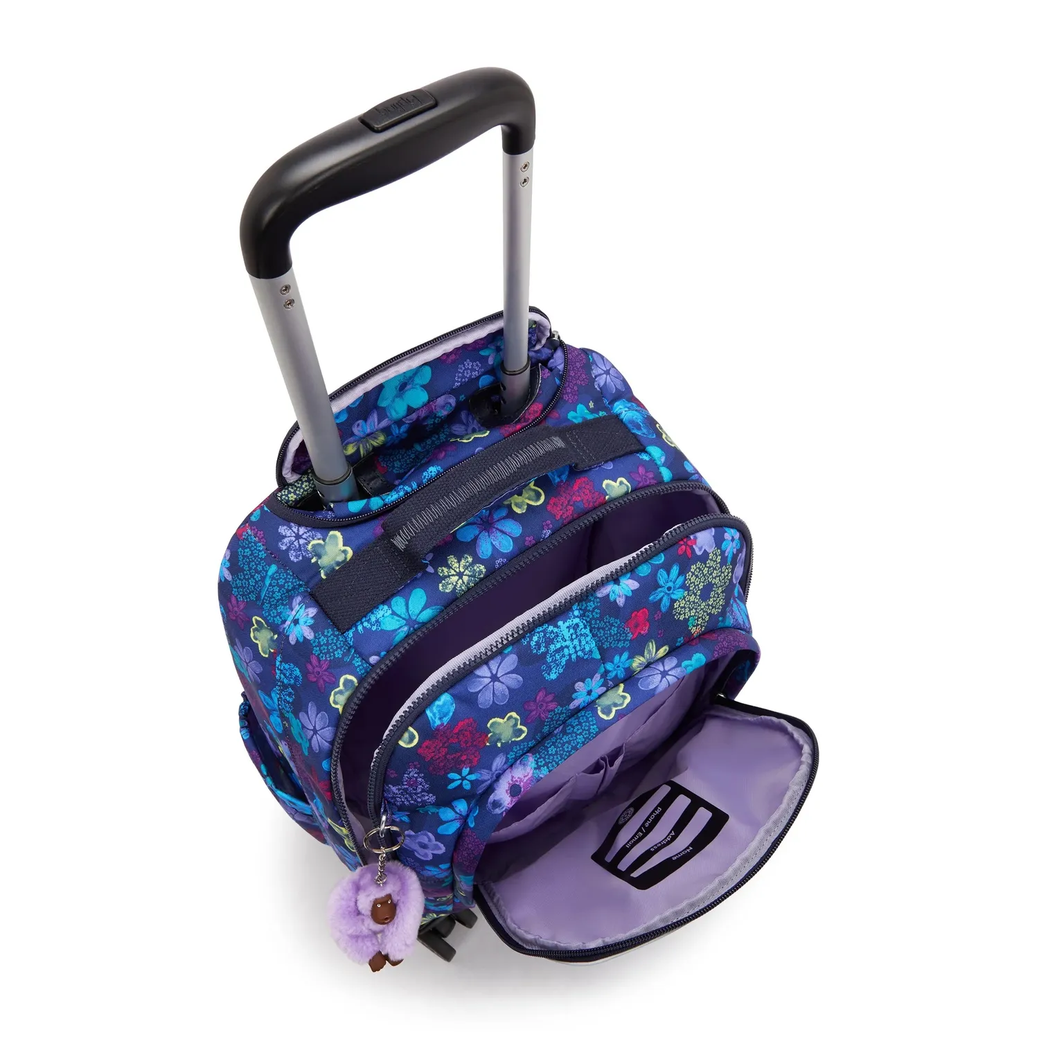 Kipling New Zea Groot rugzak trolley Dark Flower Stamp