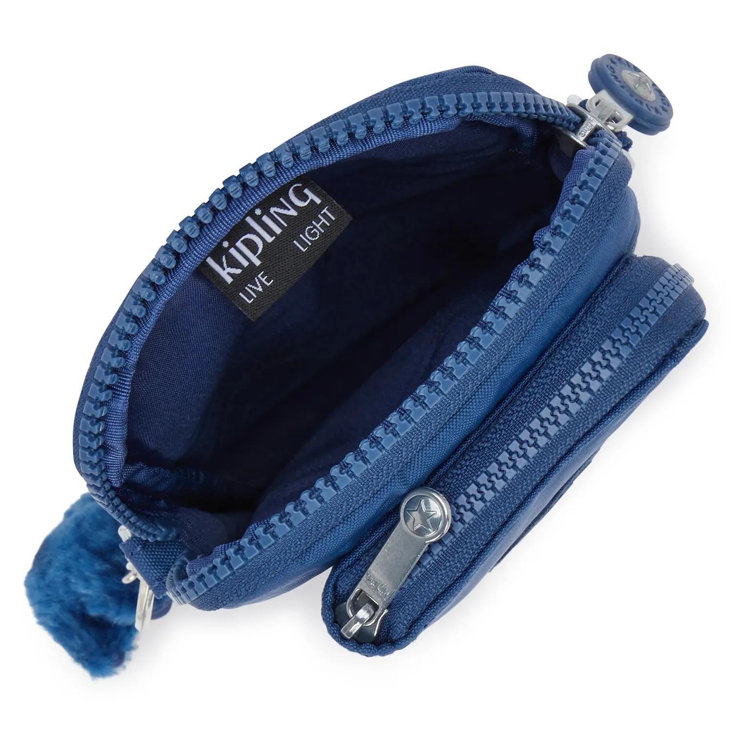 Kipling Telmo portemonnee crossbody klein Casual Blue pasjes
