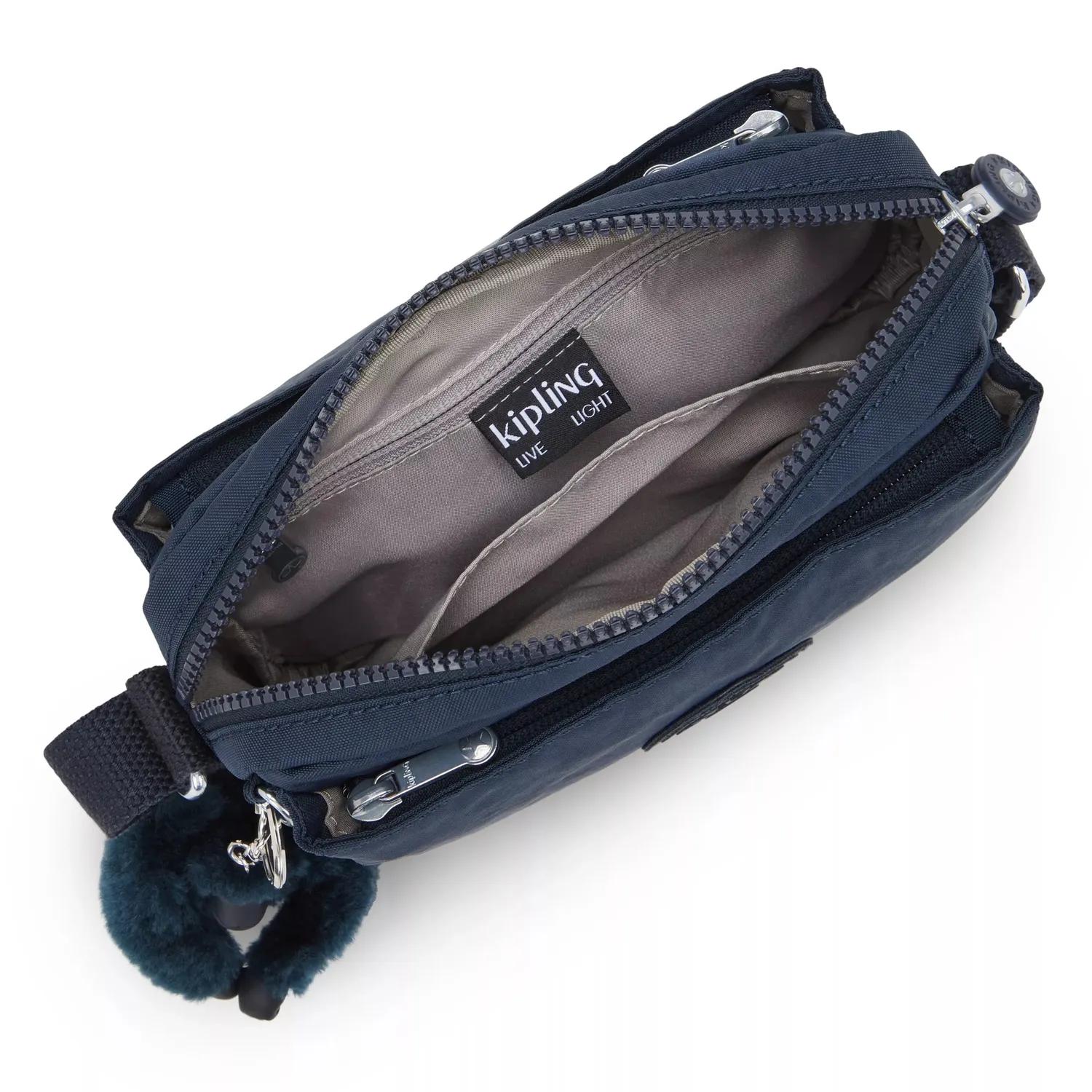 Kipling Abanu Crossbody Tas Klein Blue Bleu 2 licht
