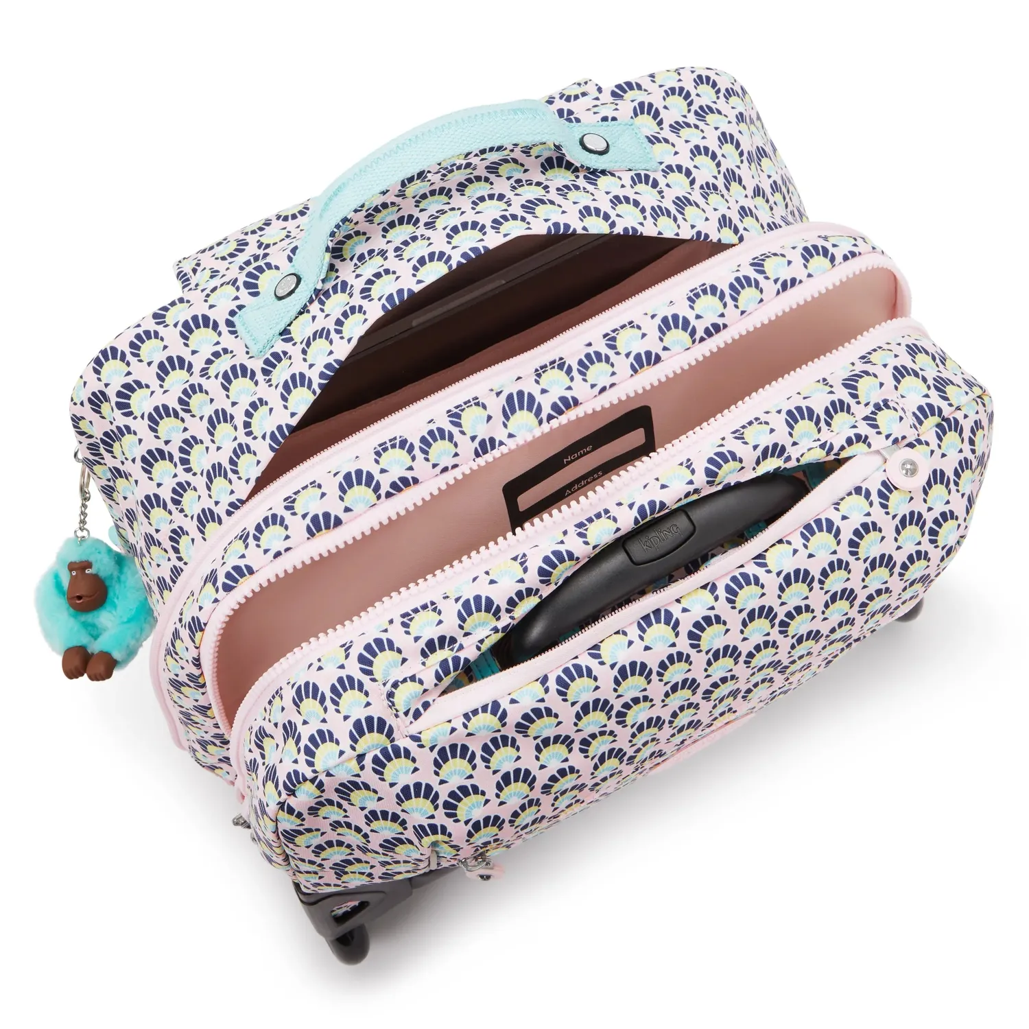 Kipling Giorno rugzak Geo Shell groot met wieltjes