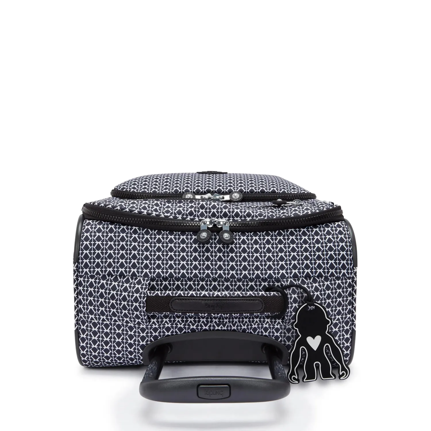 Kipling New Youri Spin S koffer Signature Print klein licht