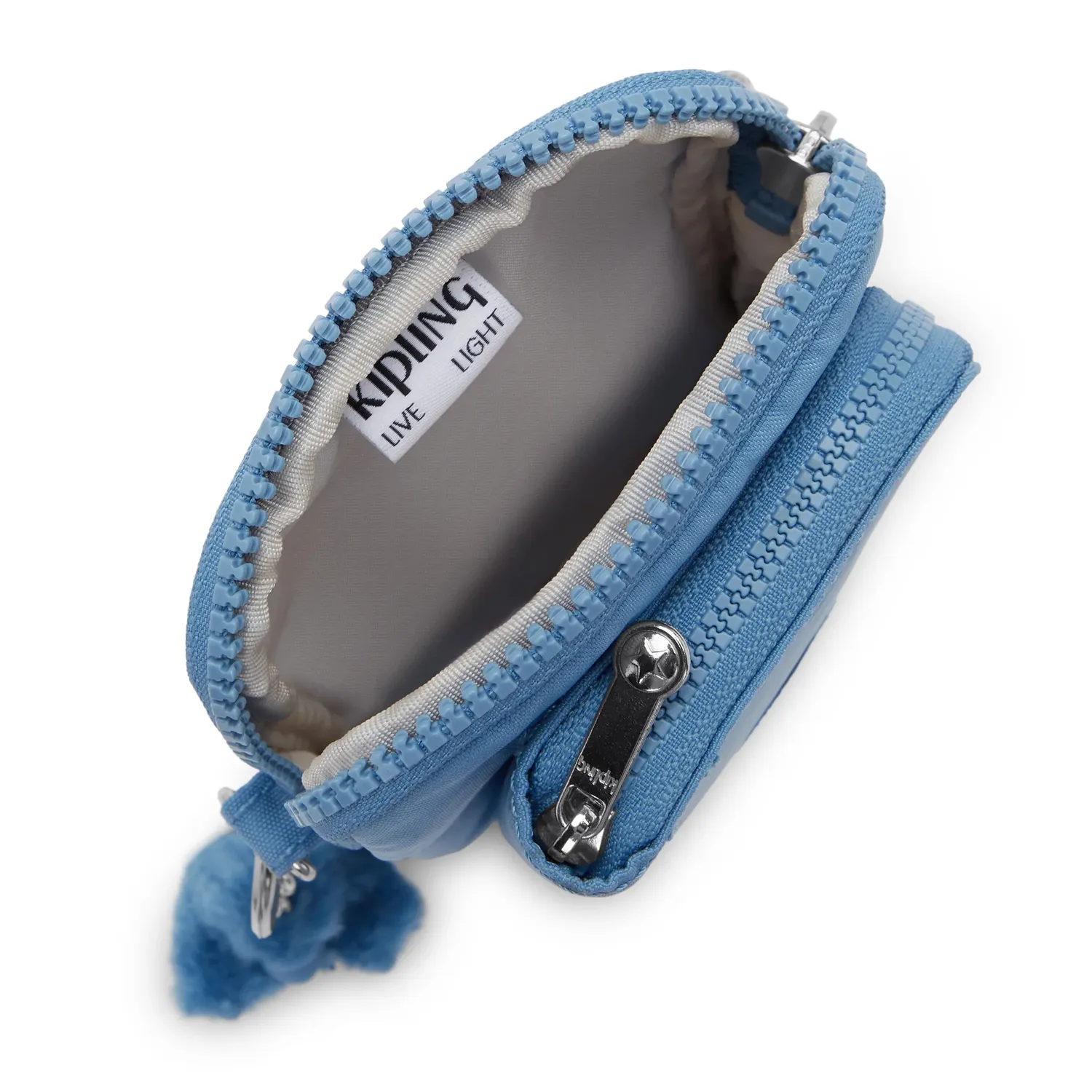 Kipling Telmo portemonnee Vintage Blue klein met riem