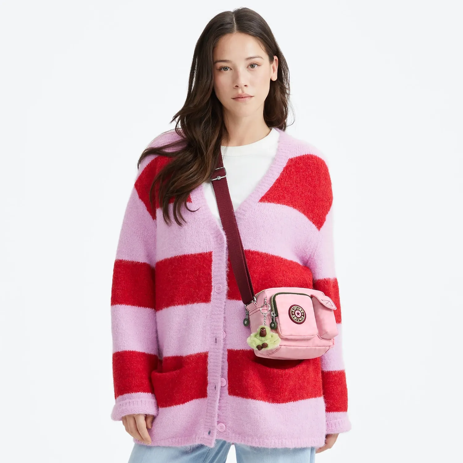 Kipling Abanu S Energy tas Energy Pink Klein verstelbaar