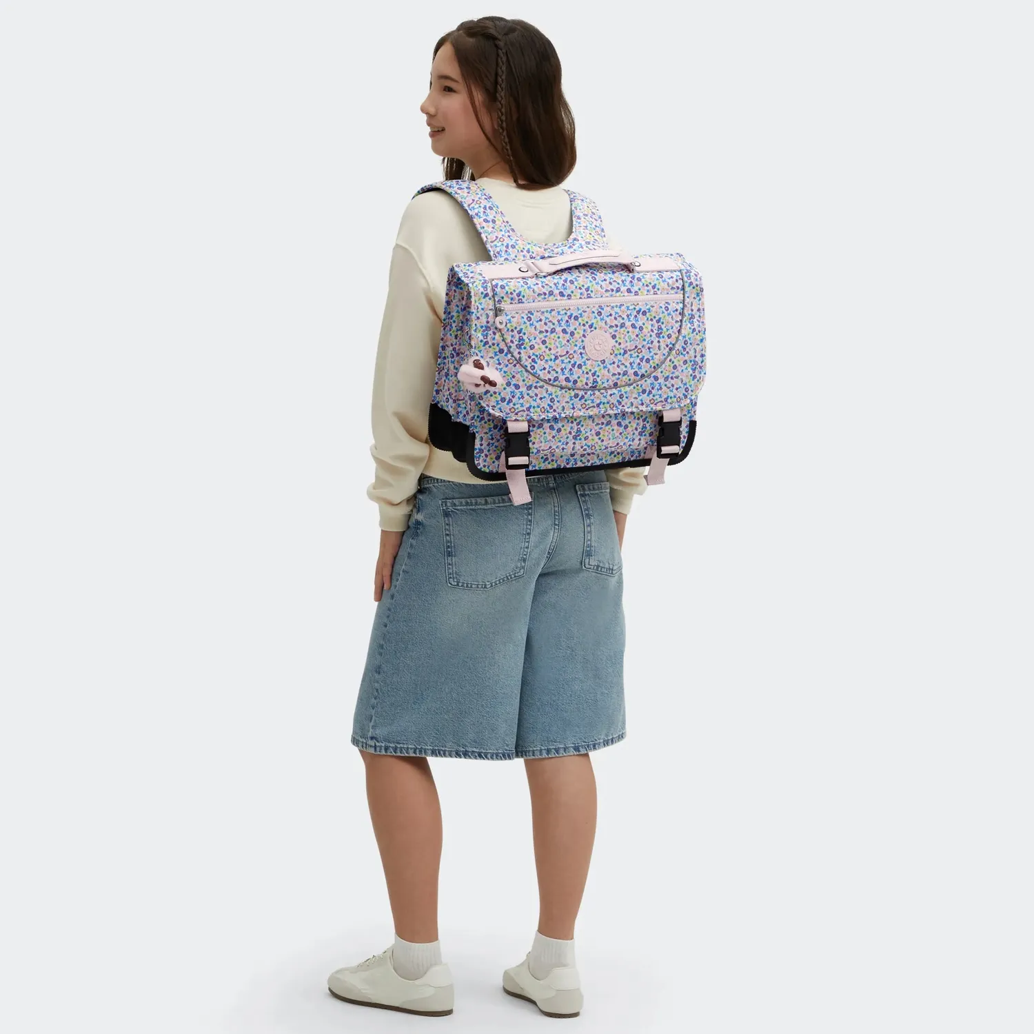 Kipling Preppy schoolrugzak Medium Digi Flower Print bloemen