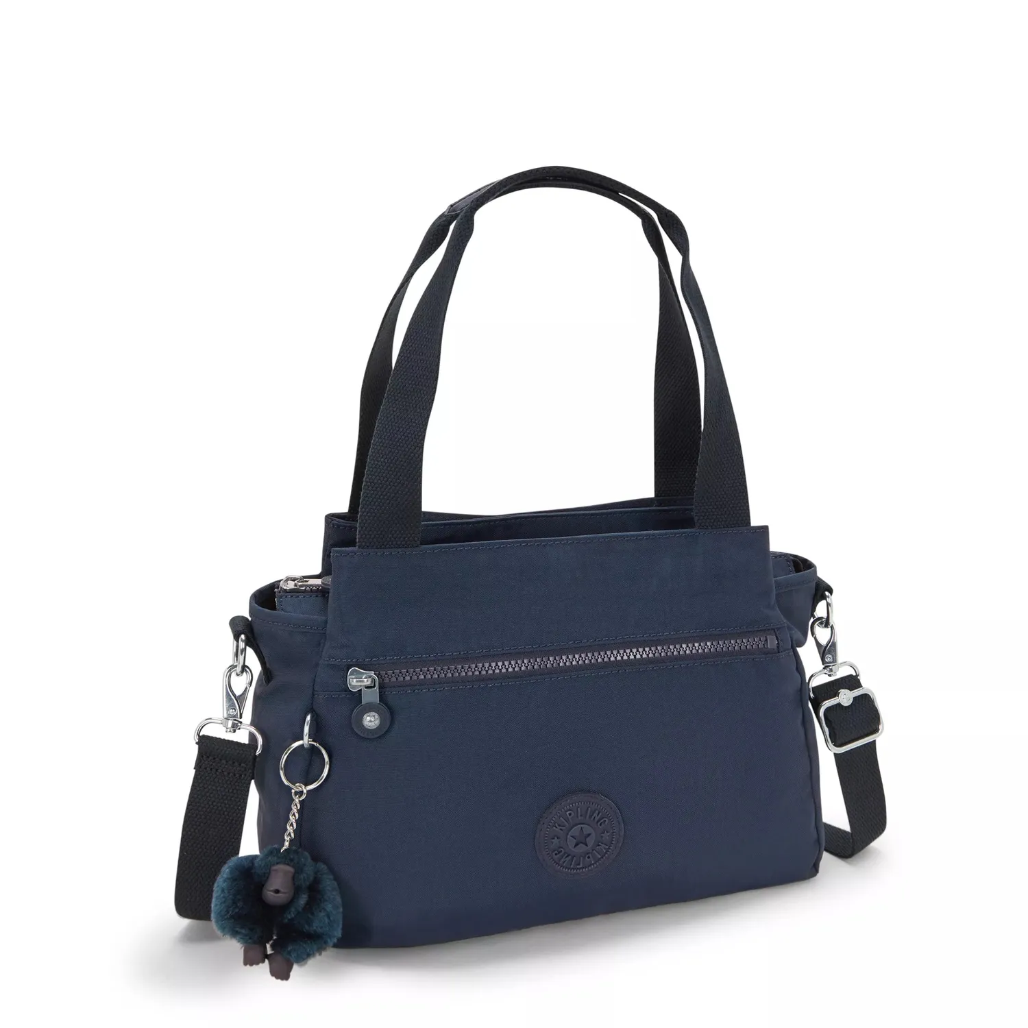 Kipling Elysia schoudertas Blue Bleu 2 medium canvas