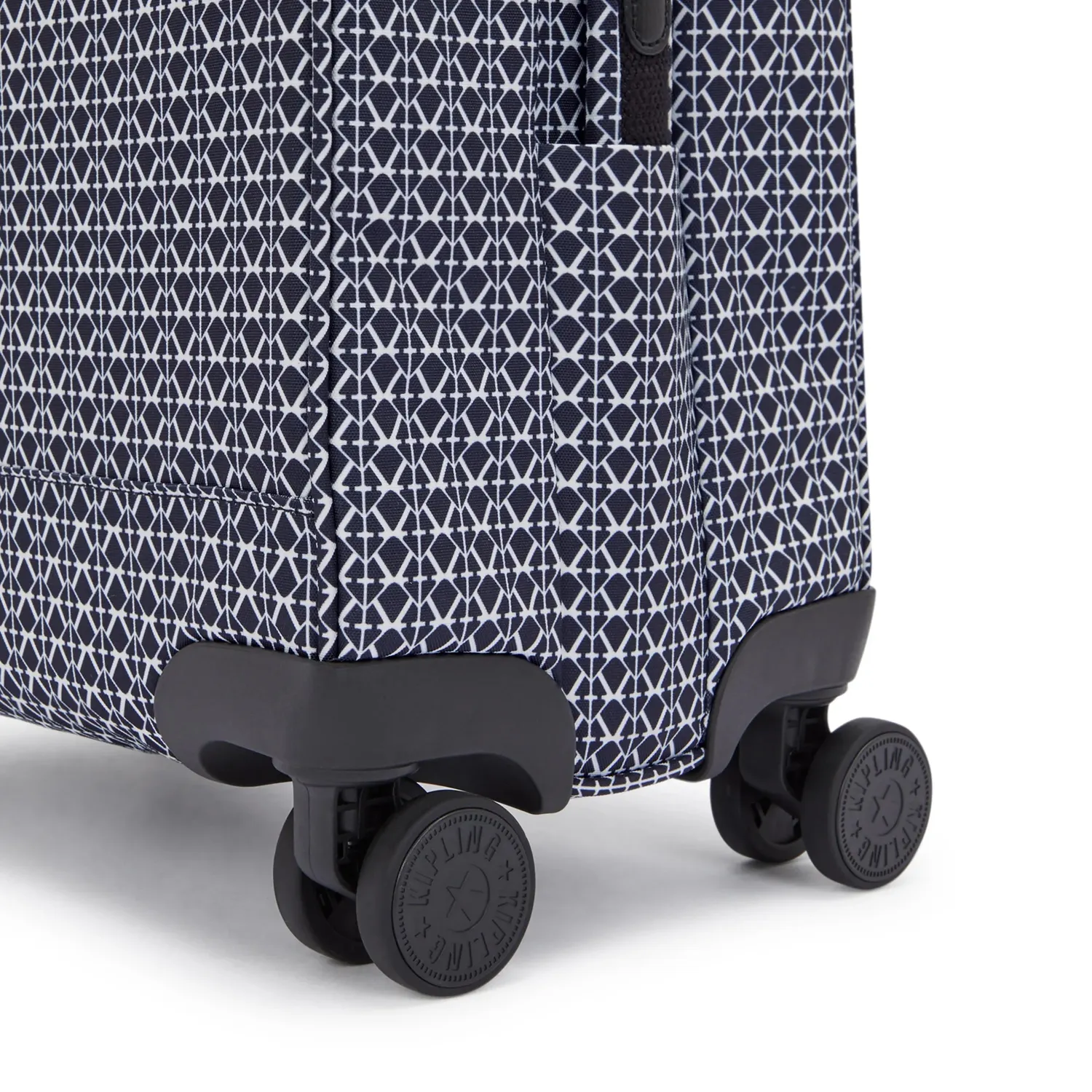 Kipling New Youri Spin S koffer Signature Print klein licht