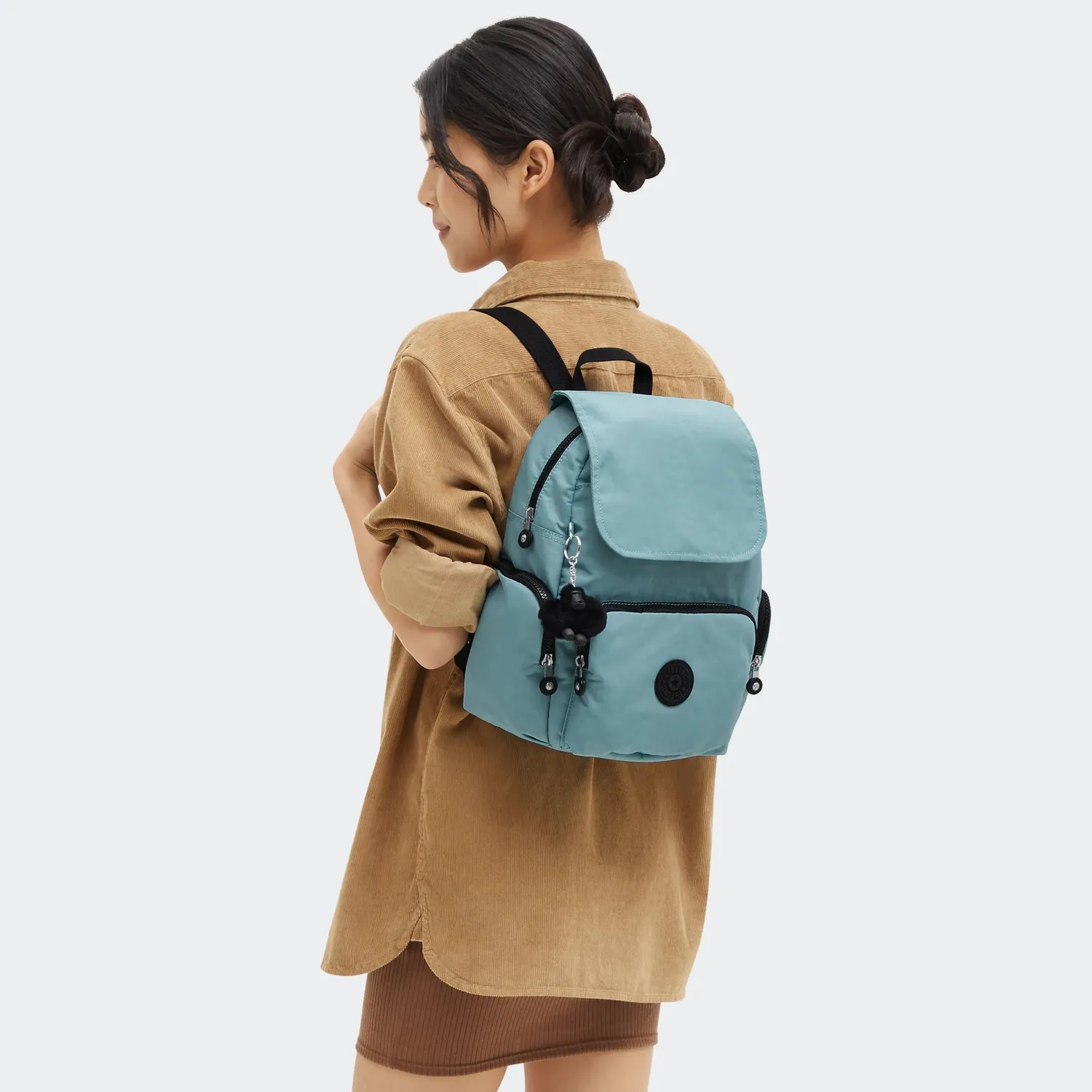 Kipling City Zip S rugzak Klein Muted Sage Combo dagrugzak